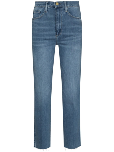 Frame Le Sylvie Cropped Jeans In Blue