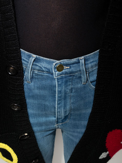 Frame Le Sylvie Cropped Jeans In Blue