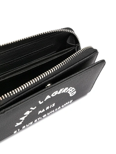 Shop Karl Lagerfeld Rue St Guillaume Wallet In Black