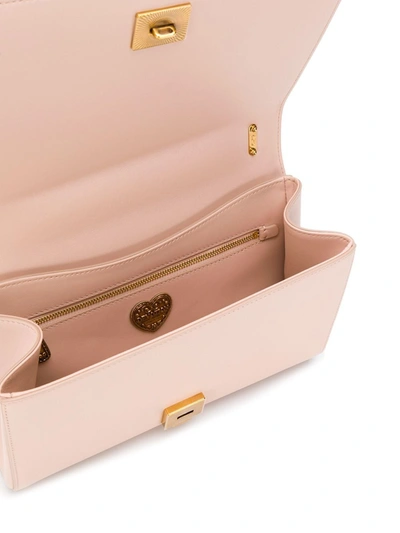 Dolce & Gabbana Large Devotion Quilted Shoulder Bag In Pink