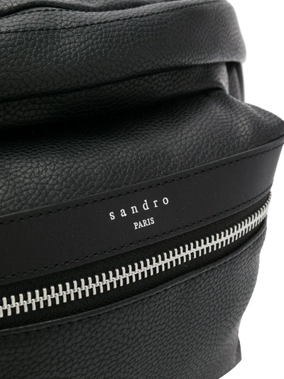 Shop Sandro Logo Belt Bag In Black
