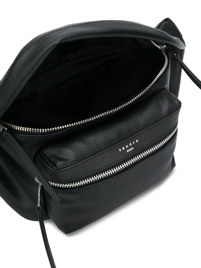 Shop Sandro Logo Belt Bag In Black