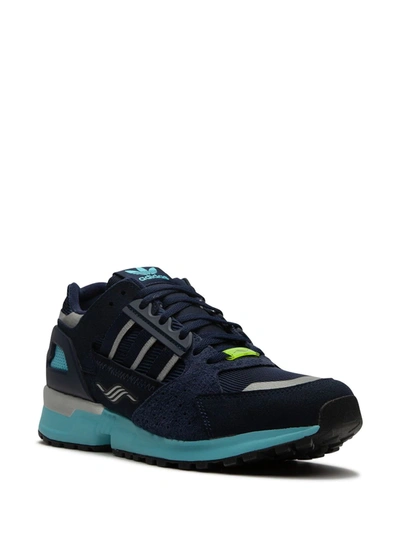 Shop Adidas Originals Consortium Zx 10000 Jc Low-top Sneakers In Blue