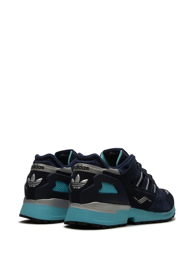 Shop Adidas Originals Consortium Zx 10000 Jc Low-top Sneakers In Blue