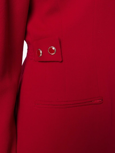 Pre-owned Gianfranco Ferre Vintage Off-center Zipped Jacket In Red