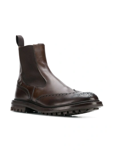 Shop Tricker's Chelsea Boots In Brown