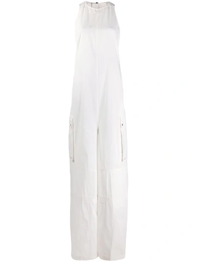 Shop Rick Owens Drkshdw Oversized Utility Jumpsuit In White
