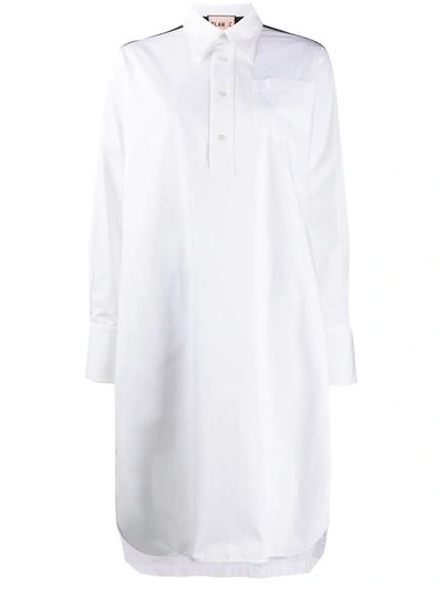 Shop Plan C Oversized Shirt Dress In White