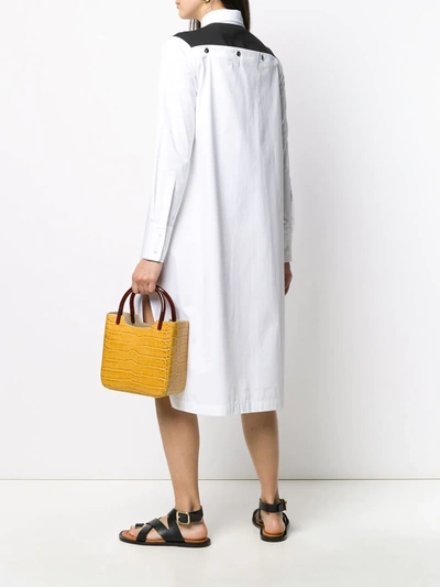 Shop Plan C Oversized Shirt Dress In White