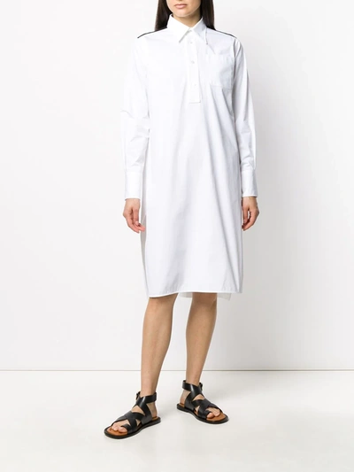 Shop Plan C Oversized Shirt Dress In White