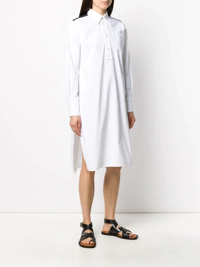 Shop Plan C Oversized Shirt Dress In White