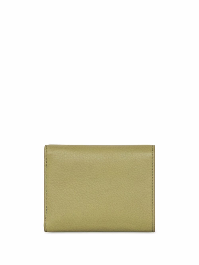 Shop Yu Mei Grace Leather Wallet In Green