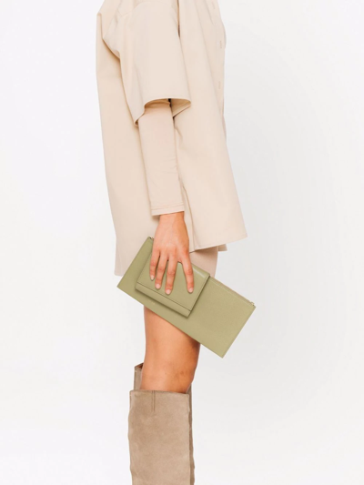 Shop Yu Mei Grace Leather Wallet In Green