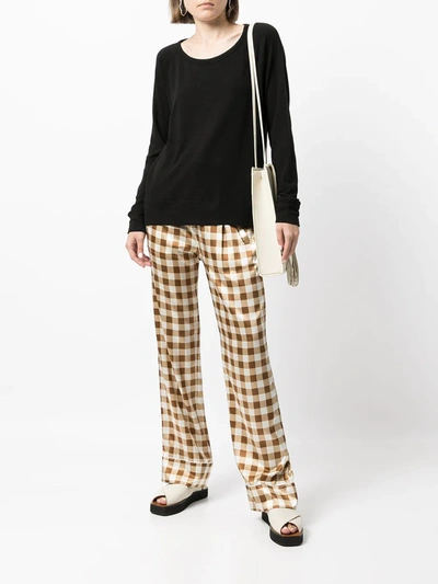 James Perse Longsleeved T-shirt In Black