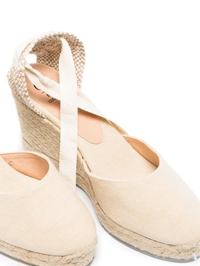 Shop Castaã±er Carina 80mm Espadrilles In Neutrals