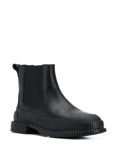 Shop Camper Ribbed-sole Ankle Boots In Black
