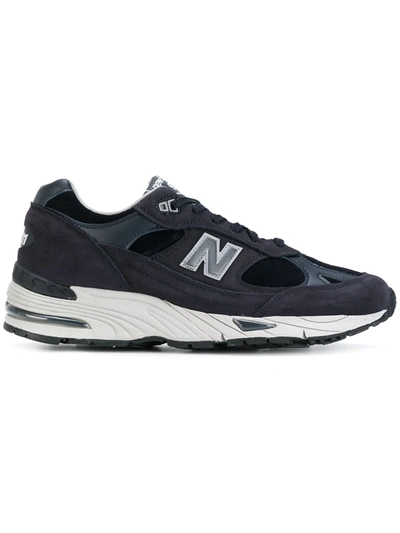 Shop New Balance 991 Sneakers In Blue