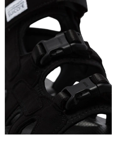 Shop Suicoke Boak Strappy Sandals In Black