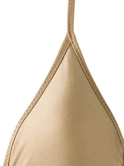 Amir Slama Triangle Bikini Set In Neutrals
