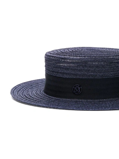 Shop Maison Michel Kiki Hat In Blue