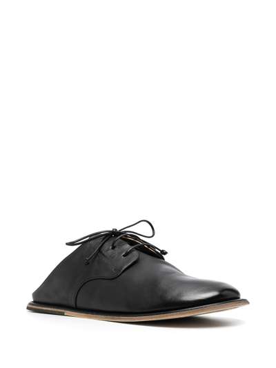 Shop Marsèll Lace-up Leather Mules In Black