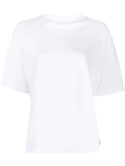 Shop Acne Studios Straight-fit Crew Neck T-shirt In White