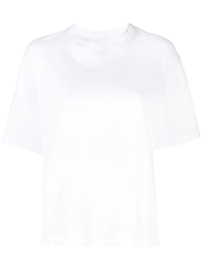 Shop Acne Studios Straight-fit Crew Neck T-shirt In White