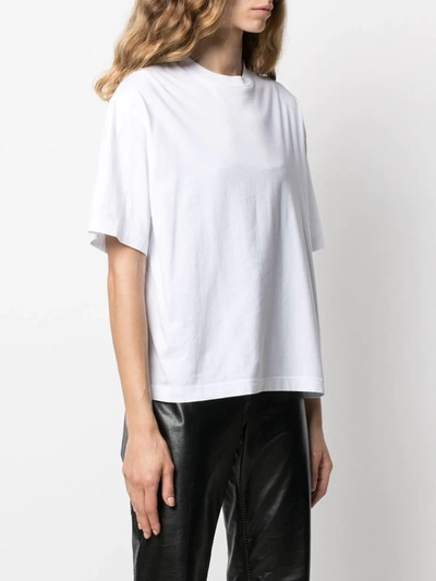 Shop Acne Studios Straight-fit Crew Neck T-shirt In White