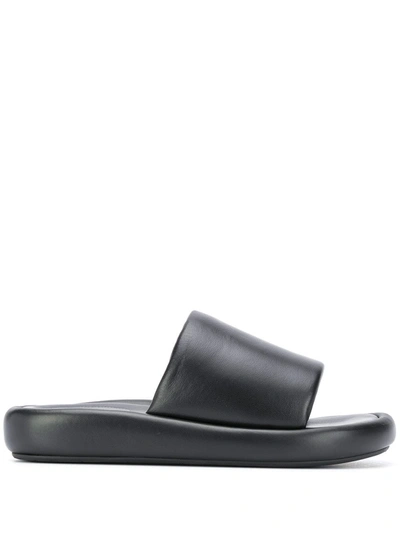 Shop Balenciaga Market Slip-on Sandals In Black