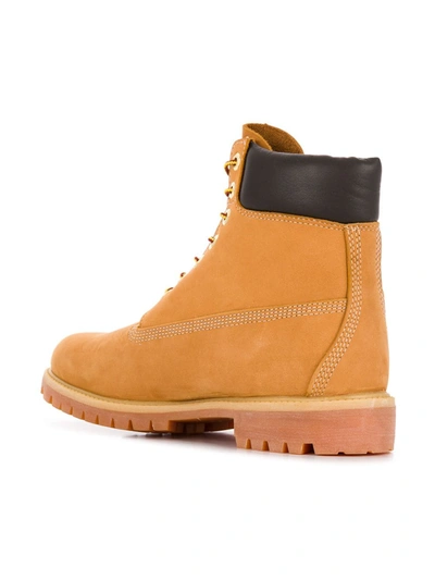 Timberland 6' Premium Boots, Size 4 In Brown