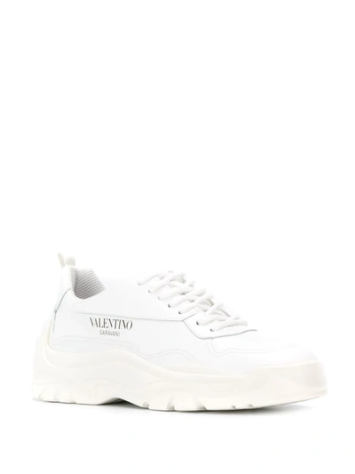 Shop Valentino Gumboy Sneakers In White