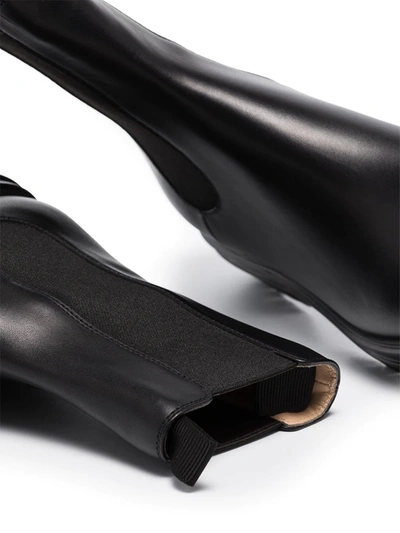 Gianvito Rossi Chester Leather Chelsea Boots In Black