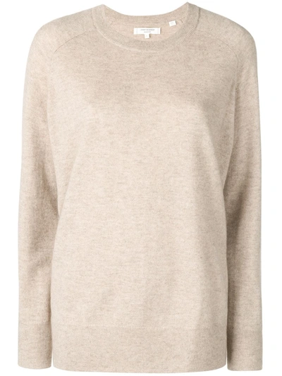 Shop Chinti & Parker Slouchy Cashmere Sweater In Neutrals