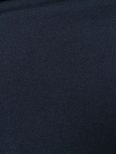 Brunello Cucinelli Knit Turtleneck Sweater Ribbed Cuffs In Blue
