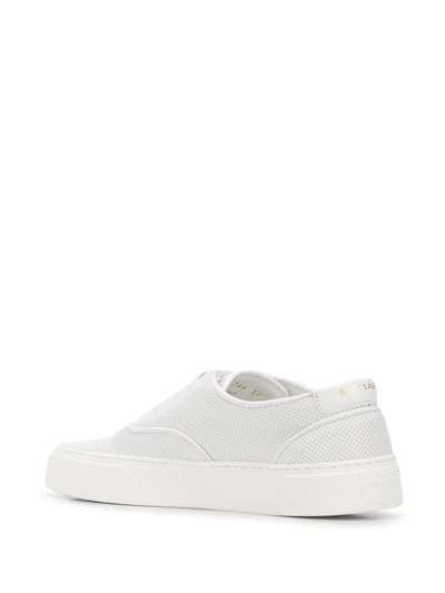Shop Saint Laurent Low-top Sneakers In White