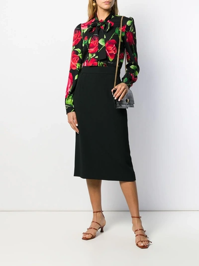 Shop Dolce & Gabbana Tailored Pencil Skirt In Black