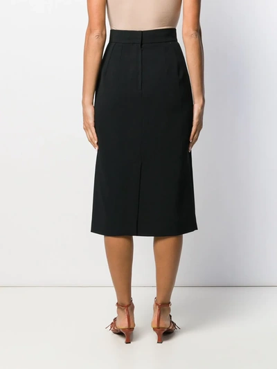 Shop Dolce & Gabbana Tailored Pencil Skirt In Black