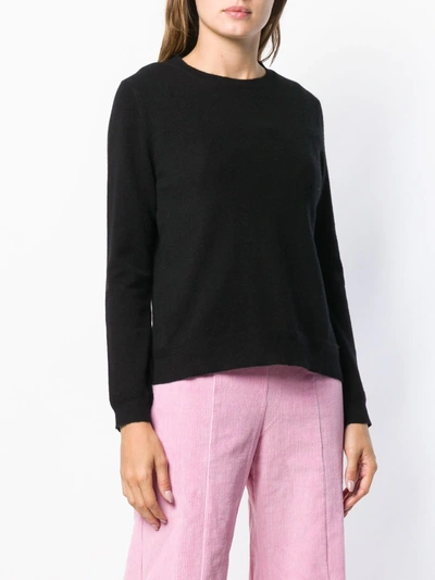Shop Chinti & Parker Crew-neck Cashmere Sweater In Black