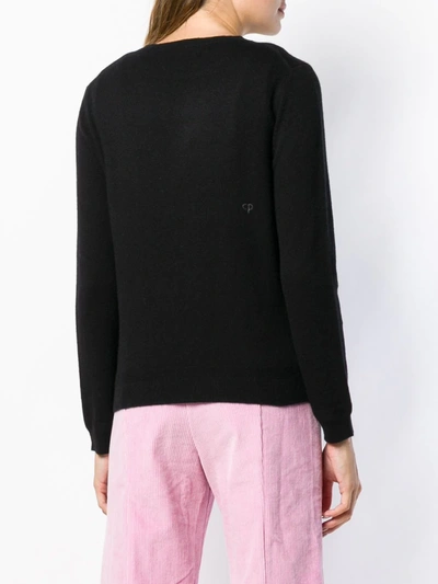 Shop Chinti & Parker Crew-neck Cashmere Sweater In Black