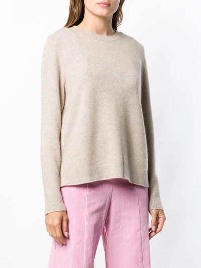 Shop Chinti & Parker Boxy Cashmere Sweater In Neutrals