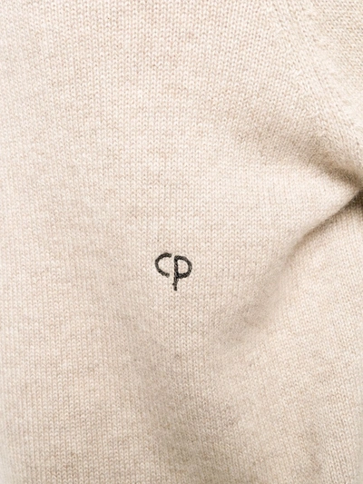 Shop Chinti & Parker Boxy Cashmere Sweater In Neutrals