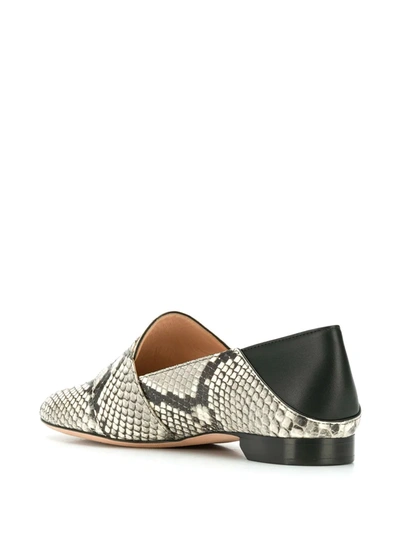 Shop Bally Snake-effect Loafers In Grey