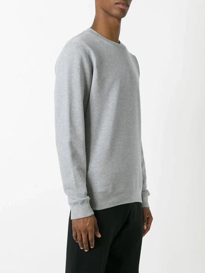 Sunspel Brushed Loopback Cotton-jersey Sweatshirt In Grey