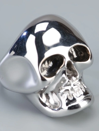 Shop Gavello Gold Skull Ring In Metallic