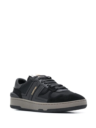 Shop Lanvin Clay Low-top Sneakers In Black