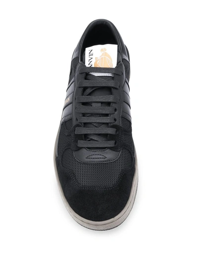 Shop Lanvin Clay Low-top Sneakers In Black
