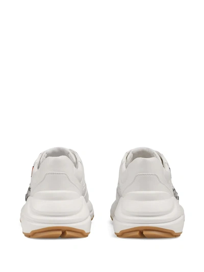 Shop Gucci Rhyton Worldwide Sneakers In White