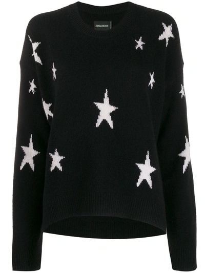 Shop Zadig & Voltaire Star Print Sweater In Black