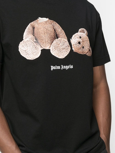 Shop Palm Angels Bear T-shirt In Black