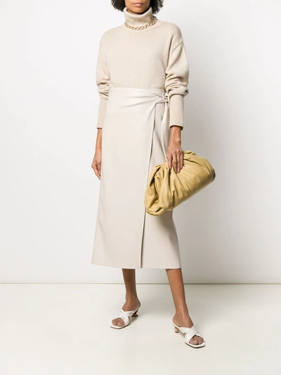 Shop Bottega Veneta The Pouch Bag In Neutrals